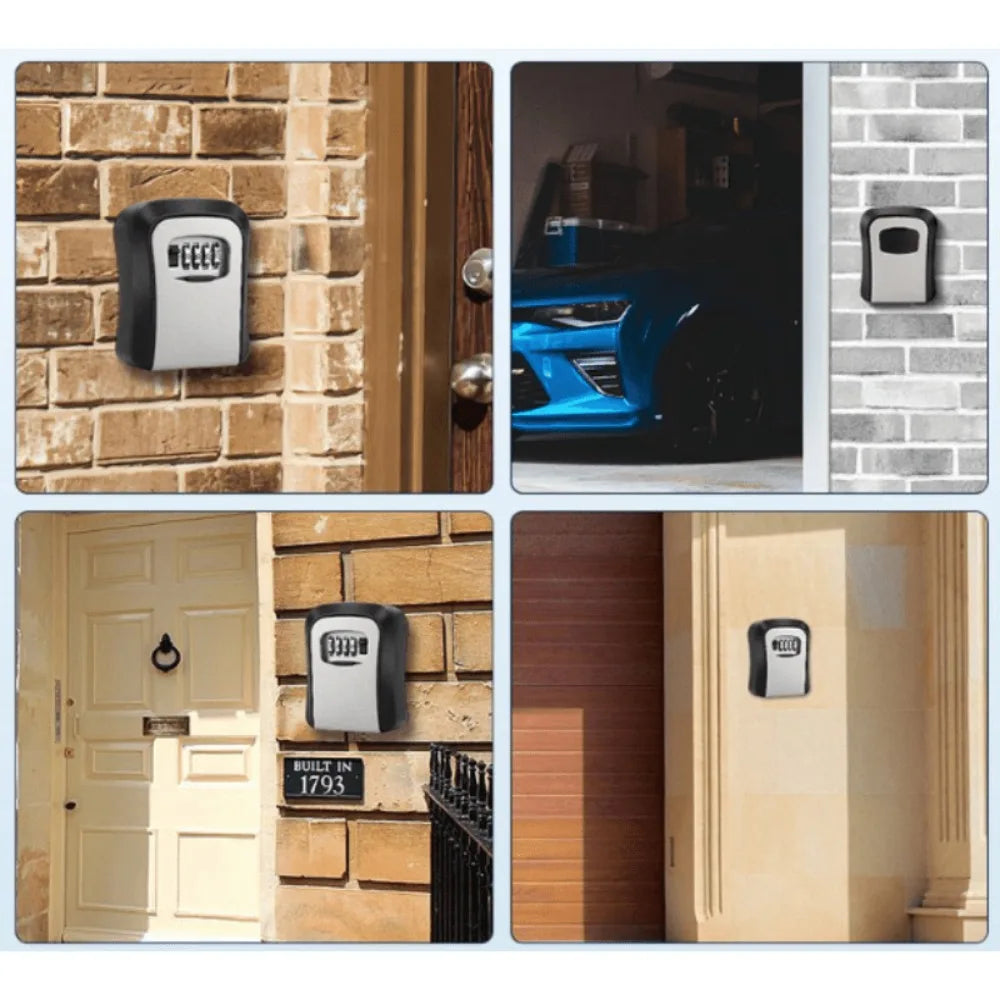 Ultra-secure Flip-top Key Safe Wall-mounted Metal Plastic Combination Zpaxo
