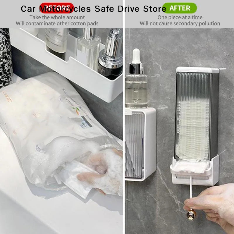 Automatic Cosmetic Cotton Box Easy Installation Dustproof Makeup Zpaxo