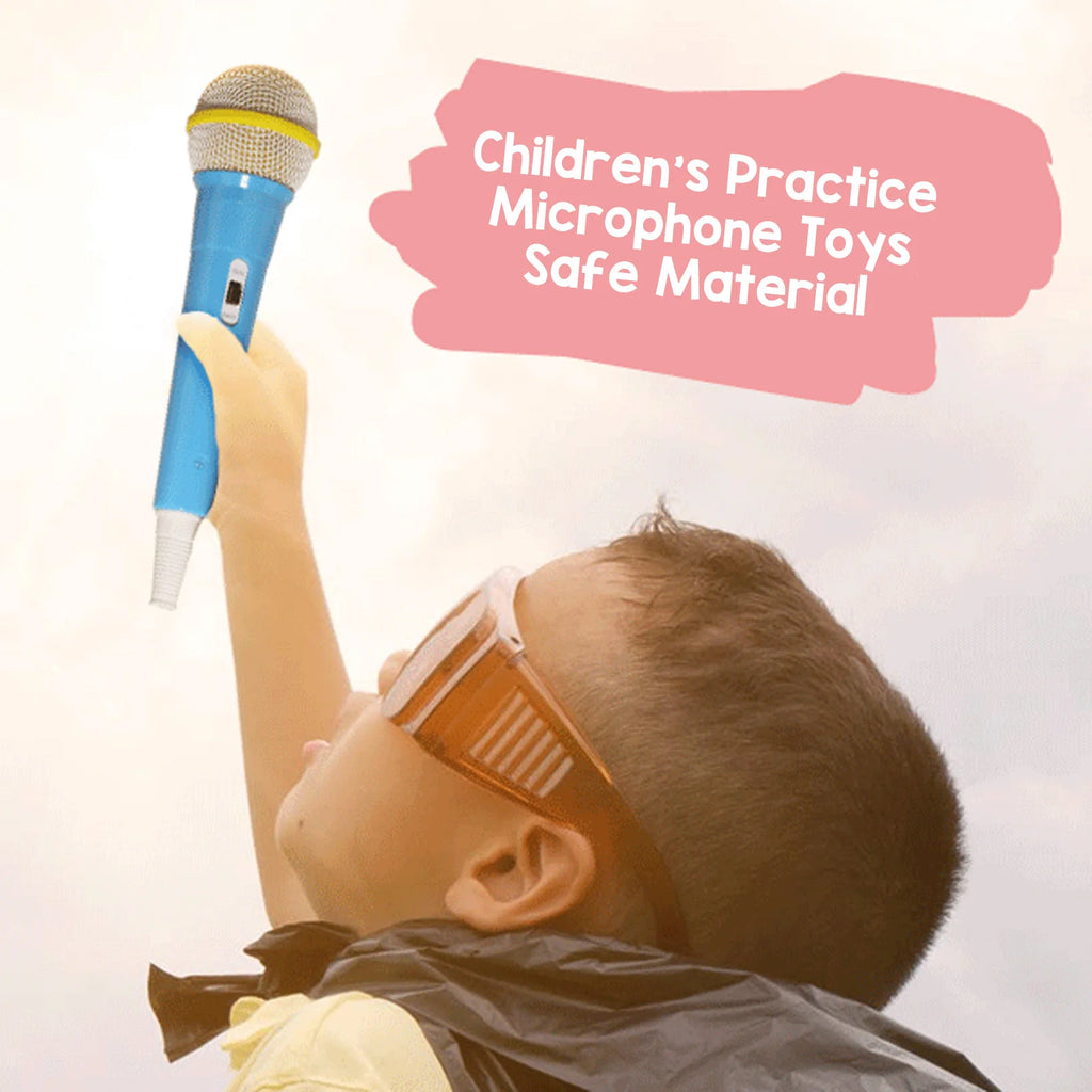 Fake Microphone Safe Odorless Simulation Prop Pretend Mic Children Zpaxo