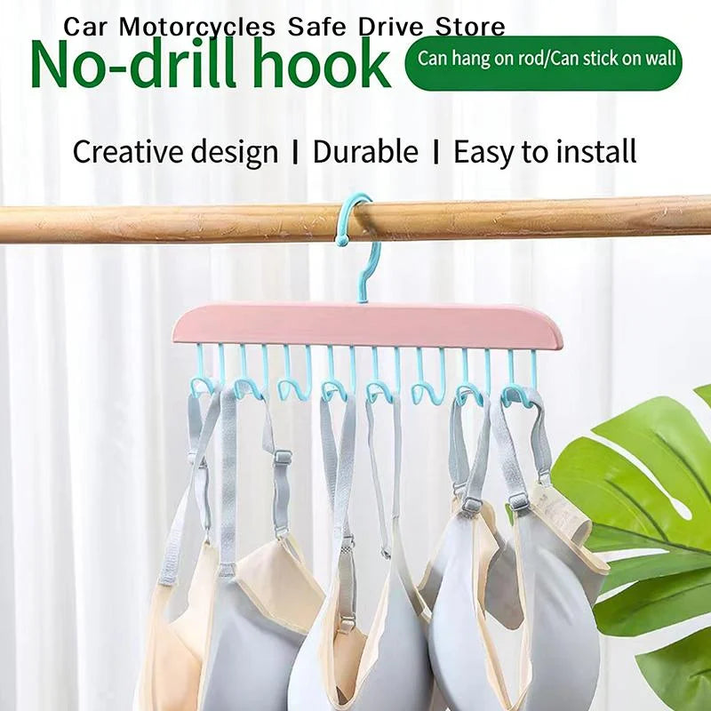 Multi-functional Plastic Hanger Strap Underwear Clothes Home Wardrobe Zpaxo