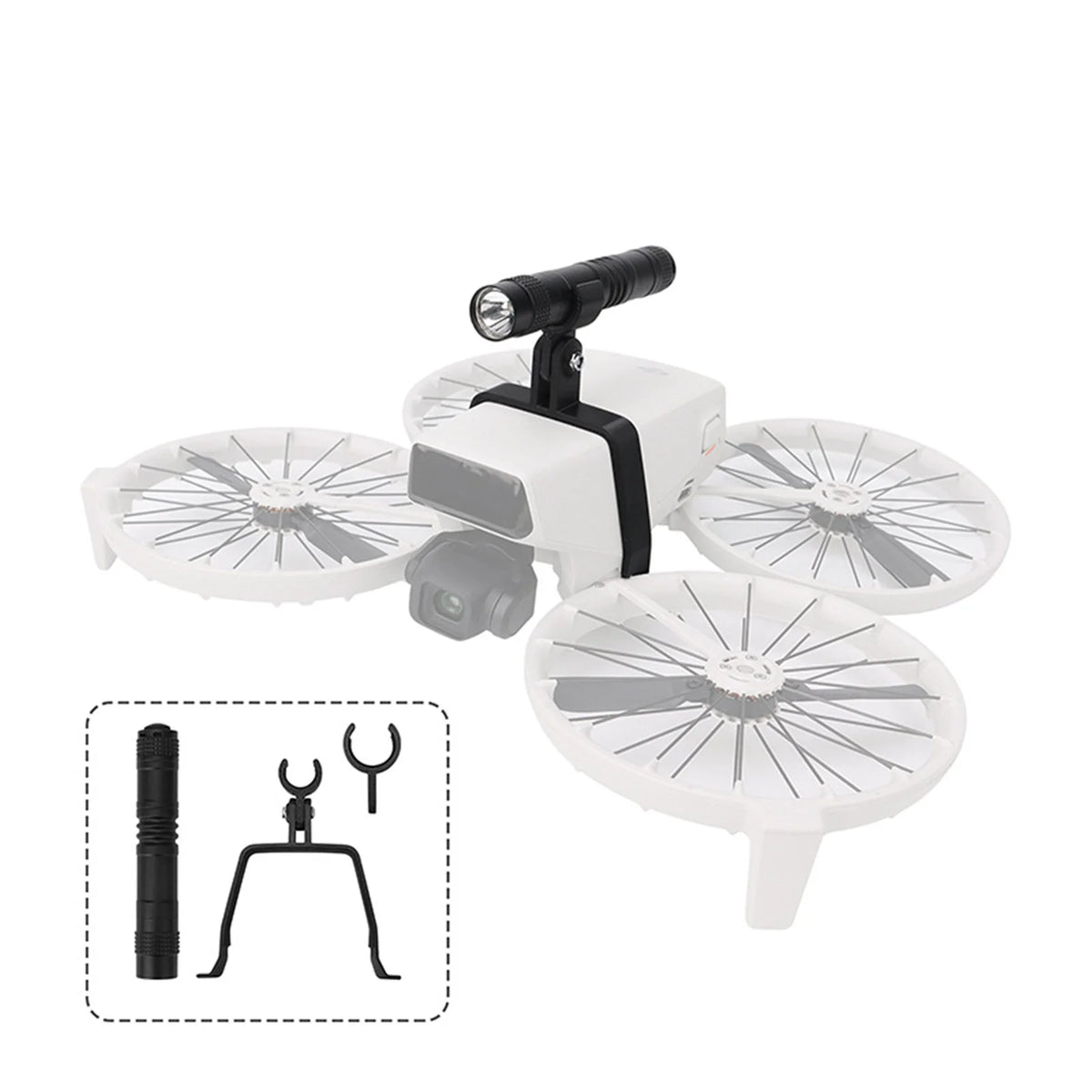 Drone Night Flight Lights Searchlight DJI Flip Flashlight Flying Zpaxo