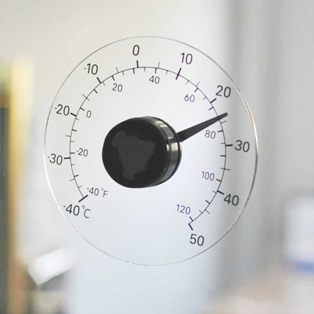 Mini Pointer Temperature Meter Monitor Thermometer Window Wall Indoor Zpaxo