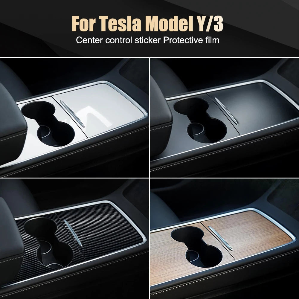 Interior Decoration PVC Film Tesla Model 3 Y 21-22 Multi Car Central Zpaxo