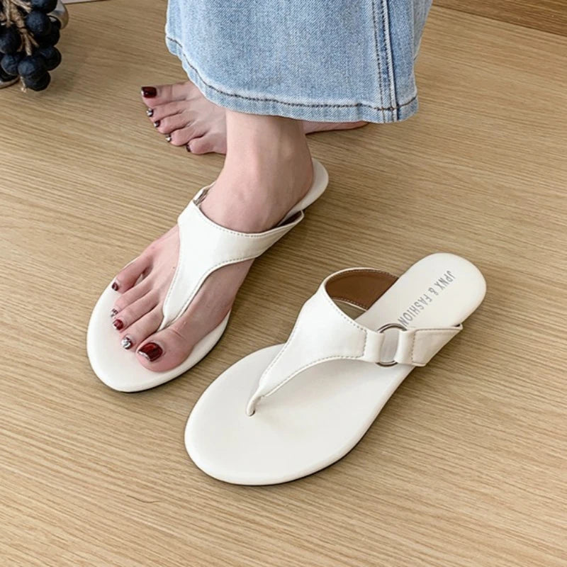 2026 Summer Women's Fish Mouth Clip-toe Solid Slippers Women Zpaxo