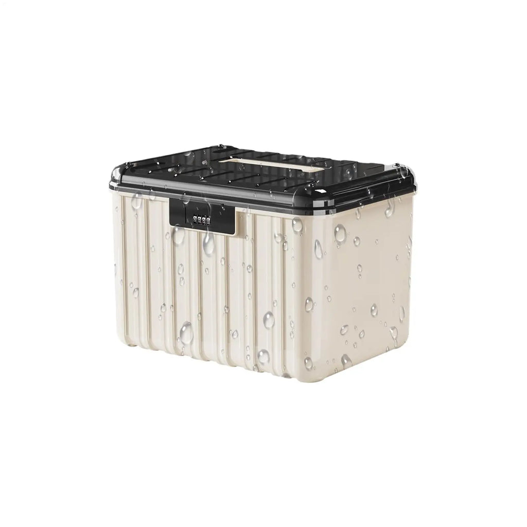 Lockable Storage Containers Double Layer Combination Lock Dustproof Zpaxo