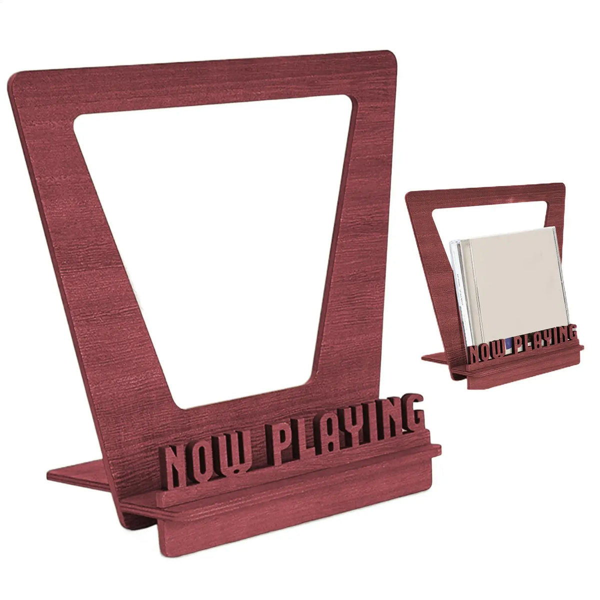 Playing Record Holder Wood Stand Storage Rack Album Shelves Holds Up Zpaxo Default Title