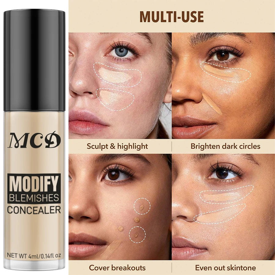 8 Colors Liquid Foundation Effective Concealer Waterproof Profession Zpaxo