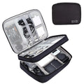 Cable Storage Bag Waterproof Digital Electronic Accessories Organizer Portable Travel Cable Digital Storage Bag For Cord Charger Zpaxo Black