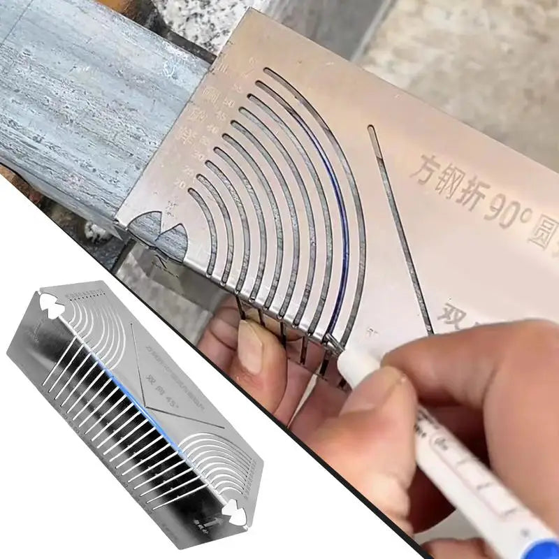 Arc Marking Ruler Construction Tool Folding Linear Dualpurpose Zpaxo