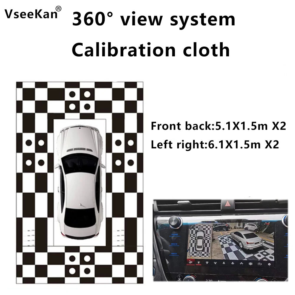 Auto-correction Tracing Point Car 360 Panoramic Surround View Video Zpaxo 3D auto Cloth