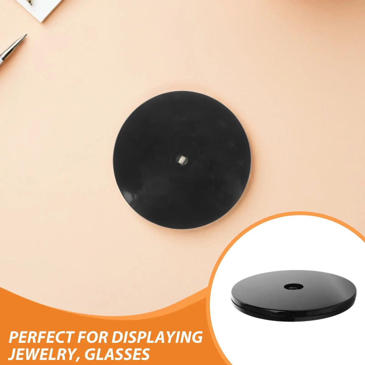 Rotating Swivel Stand Ball Bearings Plastic Turntable Display Zpaxo