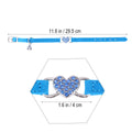 Personalized Peach Heart Dog Collar Adjustable Fit Small Medium Dogs Zpaxo Blue