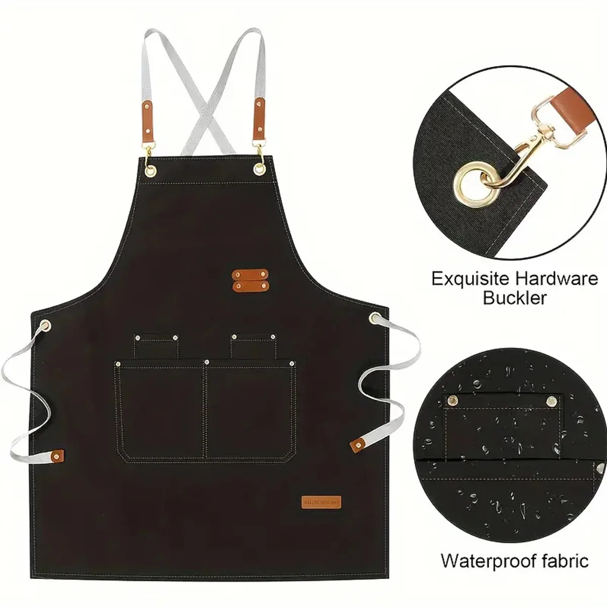 Multi-scene Work Apron Chefs Waiters Suitable Hotel Restaurant Coffee Zpaxo
