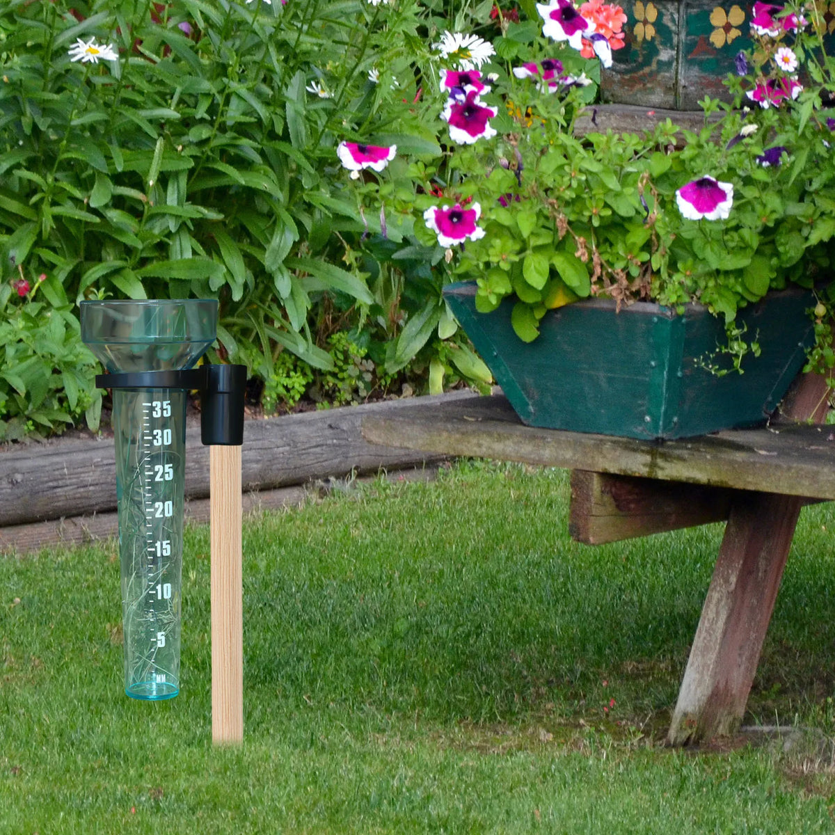 Rain Gauge Rainwater Meter Plastic Water Measurement Cup Tool Outdoor Zpaxo