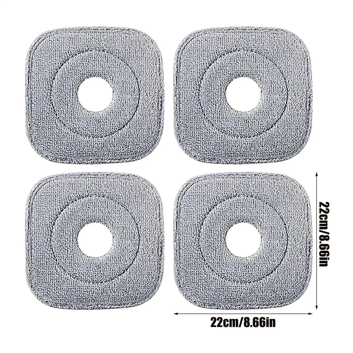 Mop Head Square Highly Absorbent Scrub Brush Deep Clean Microfiber Refills for Home Kitchen Bathroom Room Hardwood Floor Care Zpaxo