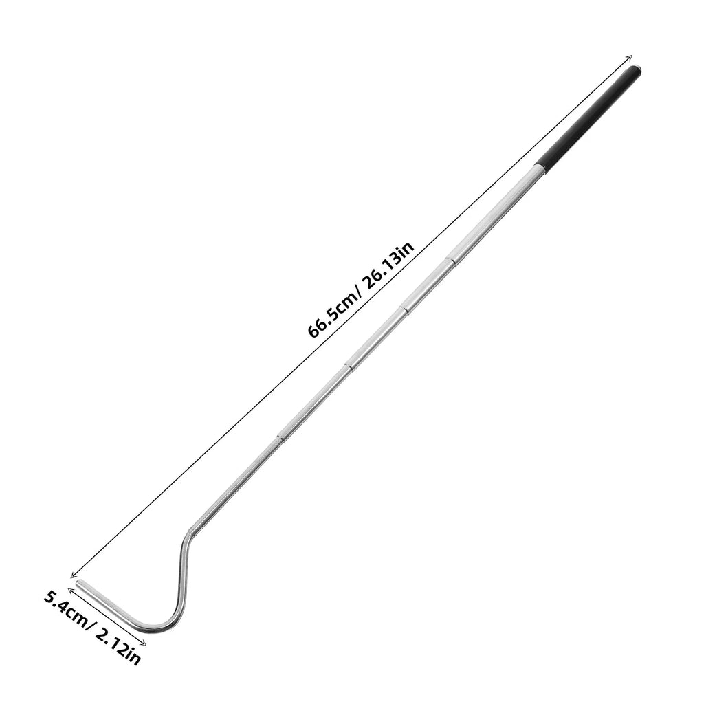 Portable Retractable Snake Hook Stainless Steel Extension Handle Zpaxo
