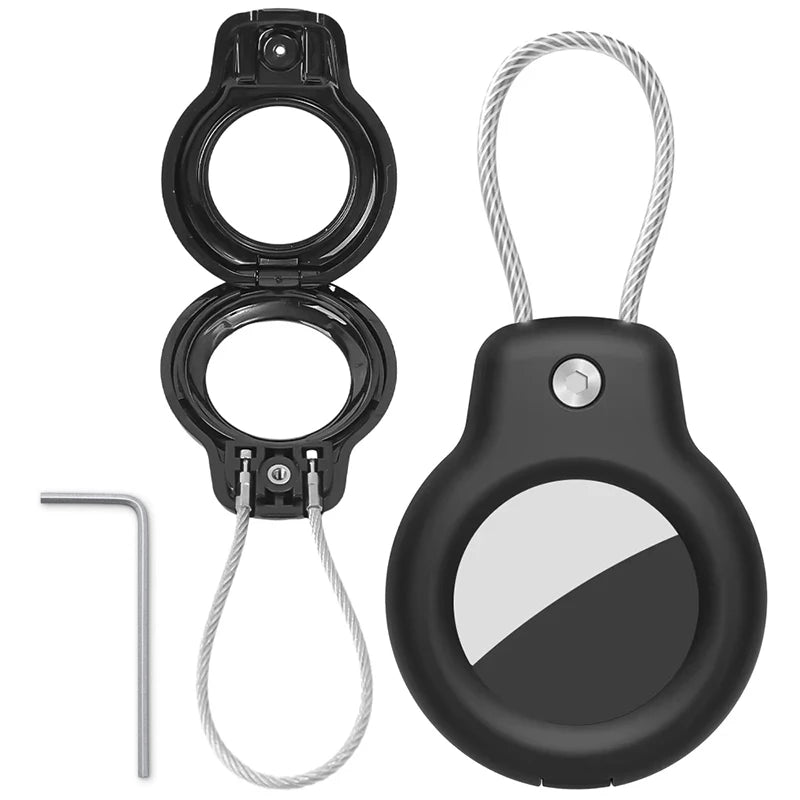 Cover for Apple Air tag Holder with Wire Cable Protective Shell Tracker Accessories Anti-scratch Sleeve For Apple Air Tag Bumper Zpaxo