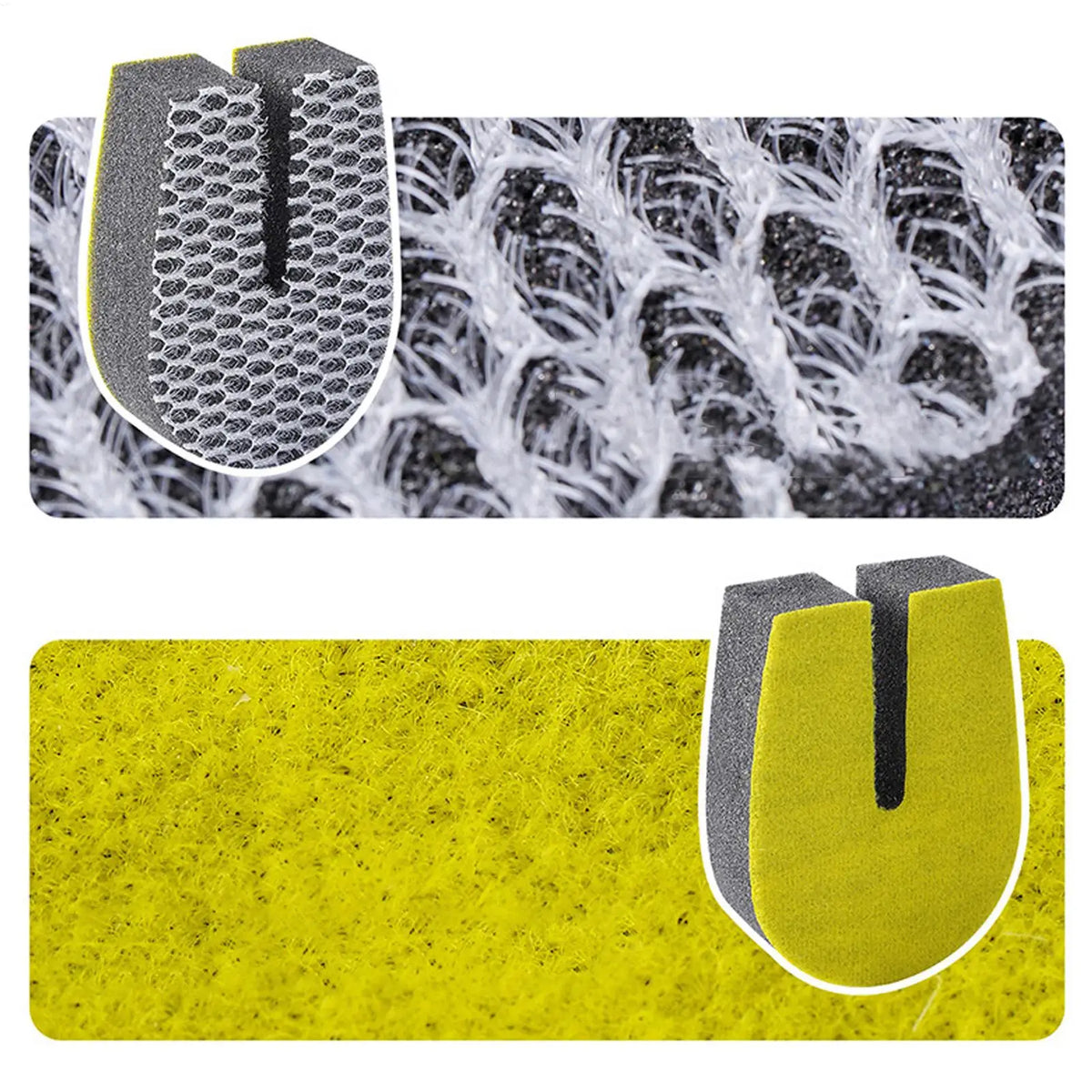 U Shaped Double Sided Cleaning Sponge Reusable Non Scratch Dish Zpaxo