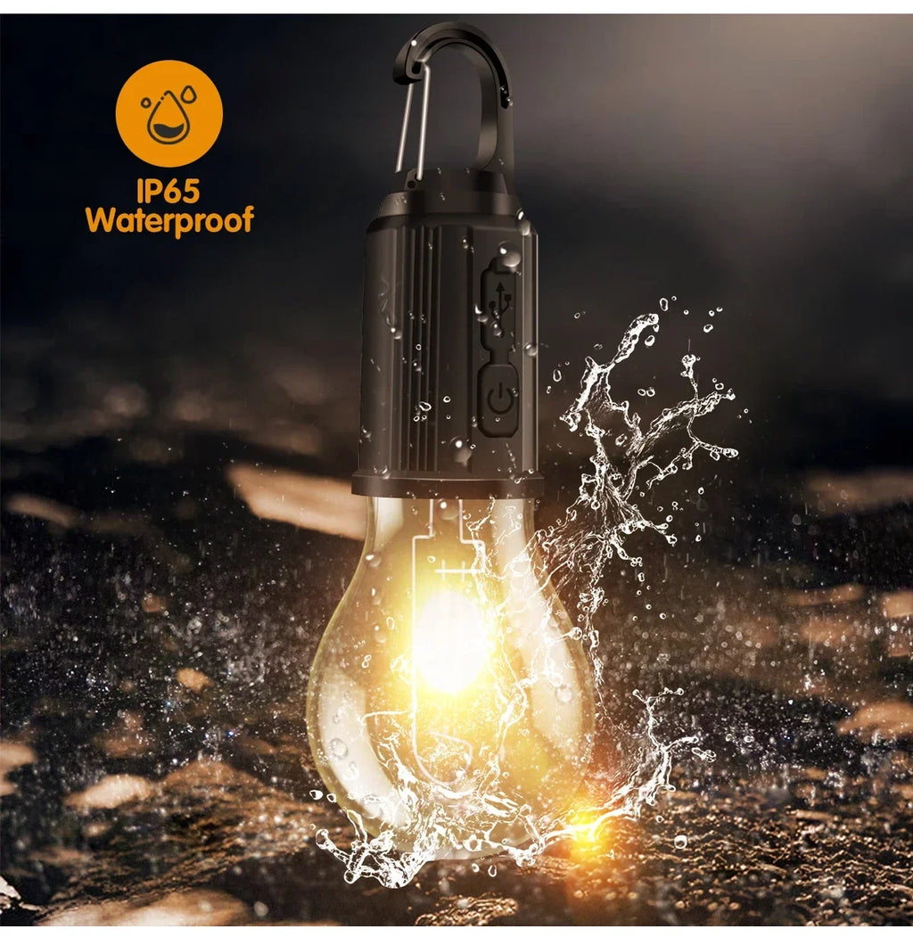 USB Camping Light 3 Lighting Mode Rechargeable Lantern Waterproof Zpaxo