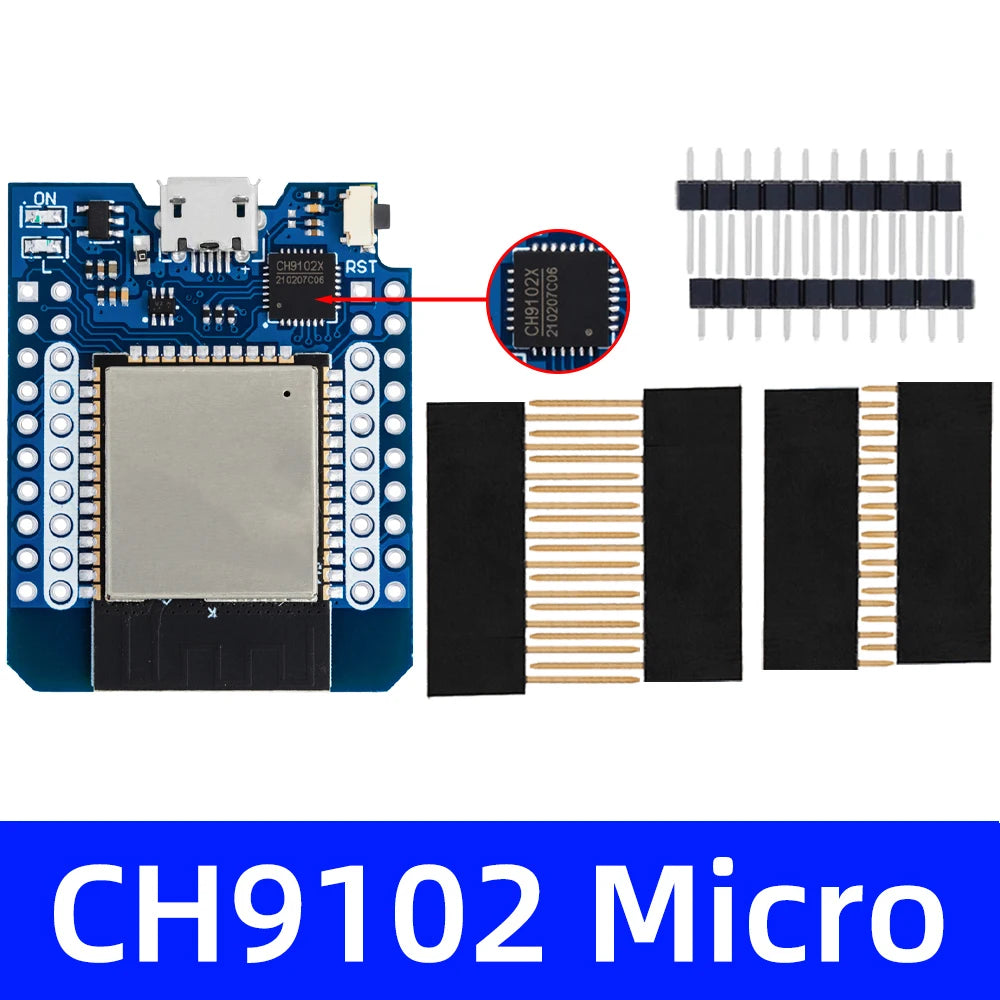 Wemos D1 Mini Iot Development Board ESP8266 ESP32 Dual-chip Wifi Zpaxo ch9102 micro