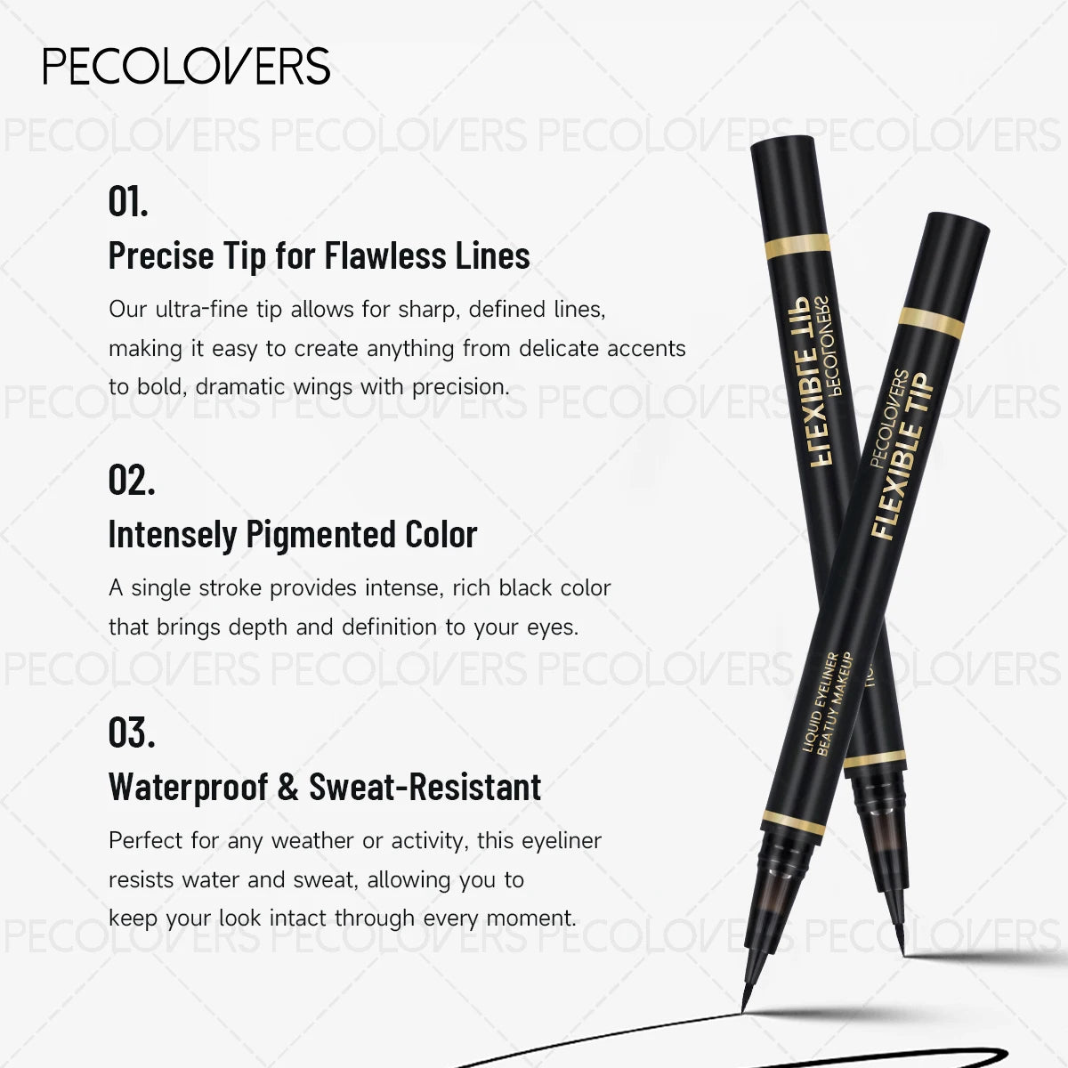 Ultrafine Liquid Eyeliner Waterproof Anti-fouling Silky Quick-drying Zpaxo