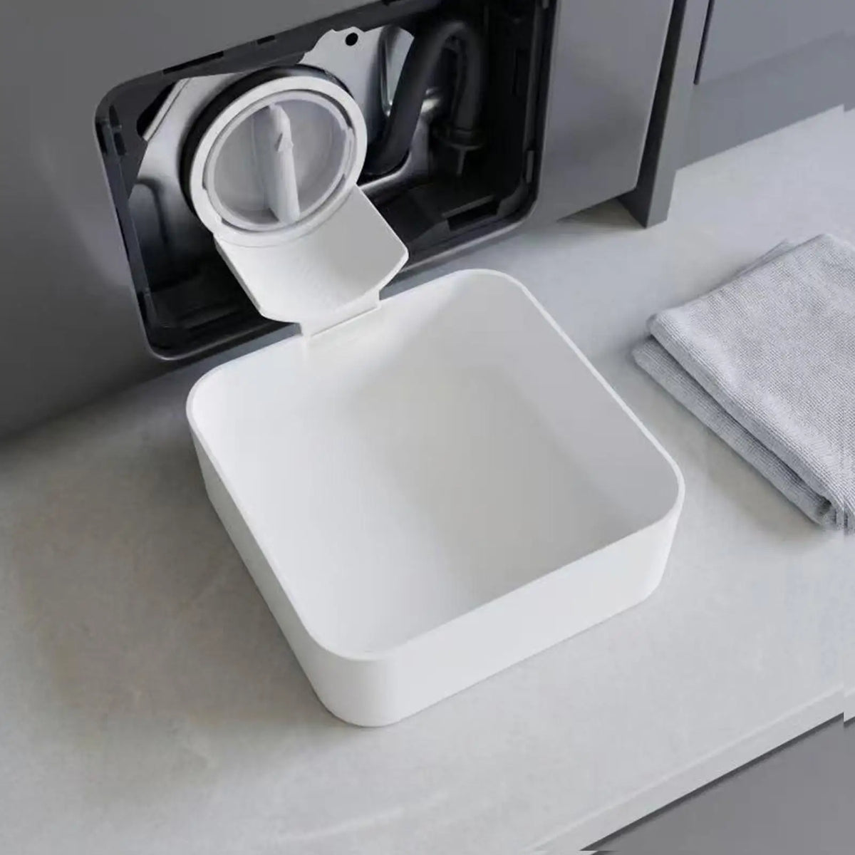 3D Printed Washer Drain Pan Anti Spill Leak Proof Universal Funnel Zpaxo