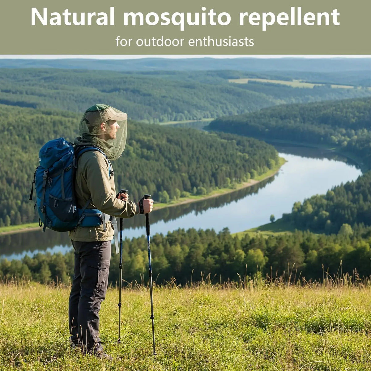 Outdoor Fishing Night Mosquito Net Hat Unisex Breathable Sun Zpaxo