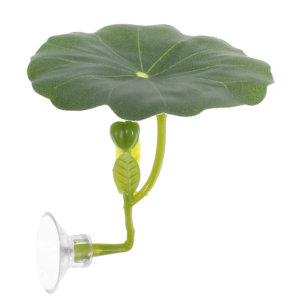 Lifelike Artificial Lotus Leaf Betta Fish Bed Resting Pad Hiding Spot Zpaxo
