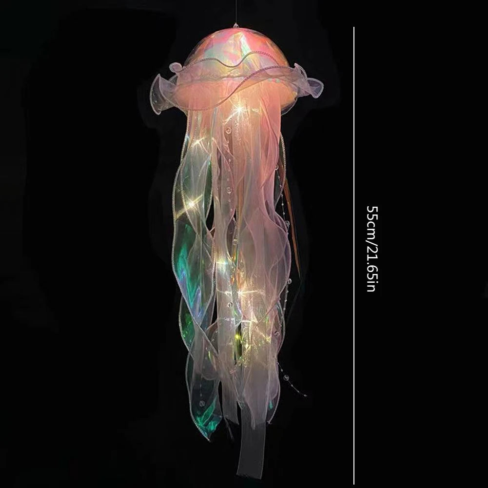 Jellyfish Atmosphere Night Light Button Battery Hanging Ceiling Zpaxo