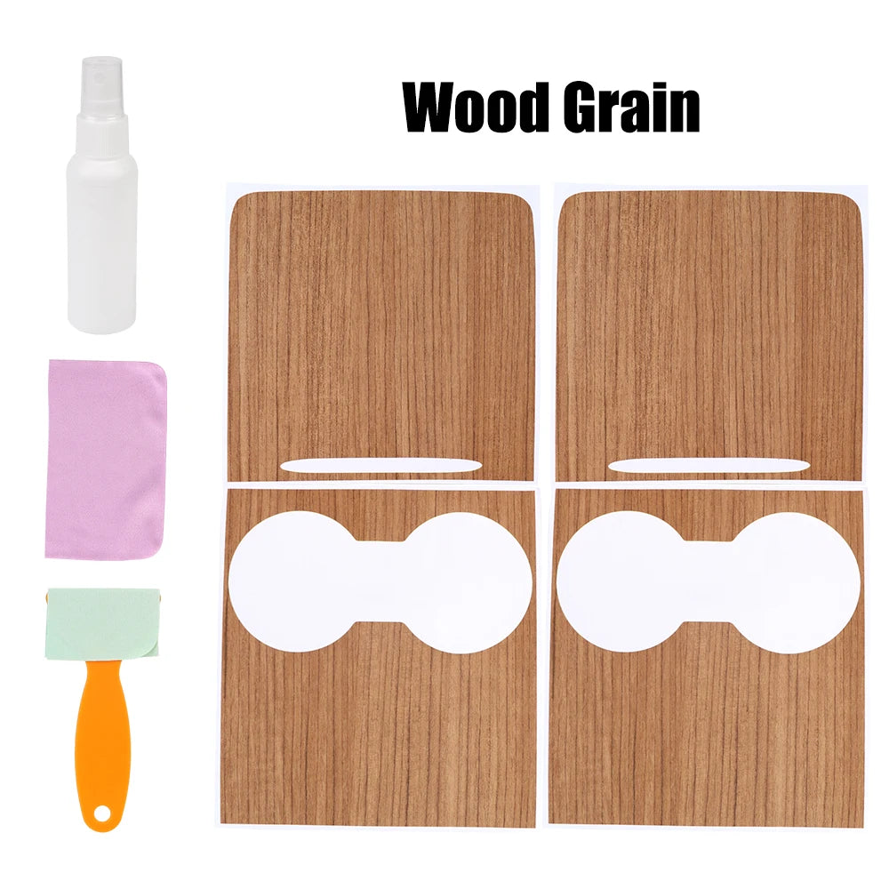 Interior Decoration PVC Film Tesla Model 3 Y 21-22 Multi Car Central Zpaxo wood grain