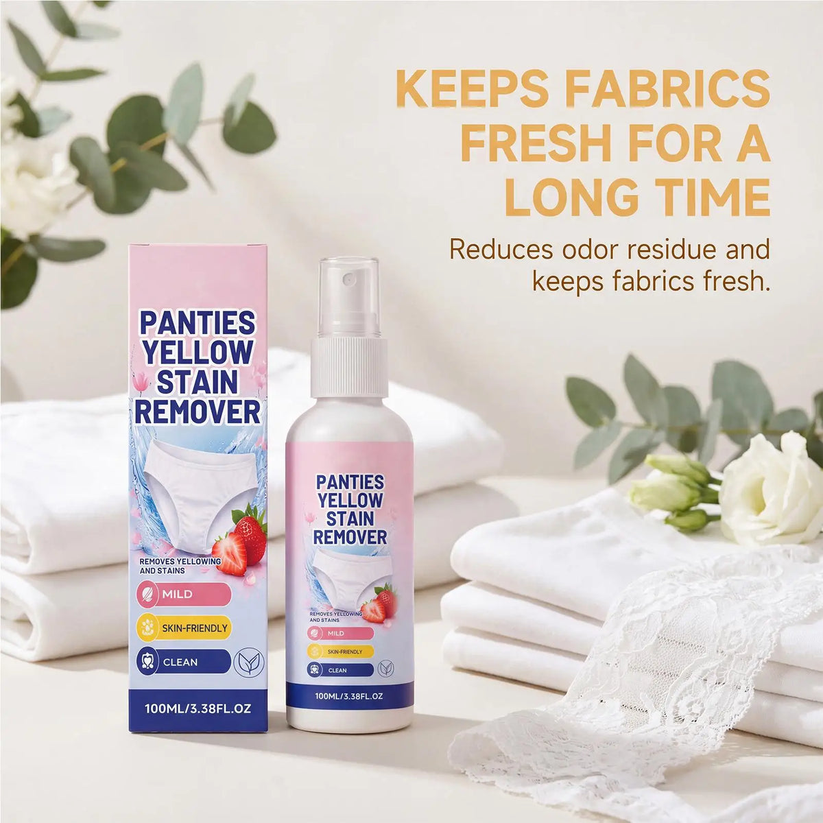 Underwear Stain Remover Spray Blood Secretion Yellow Spot Cleaner Zpaxo