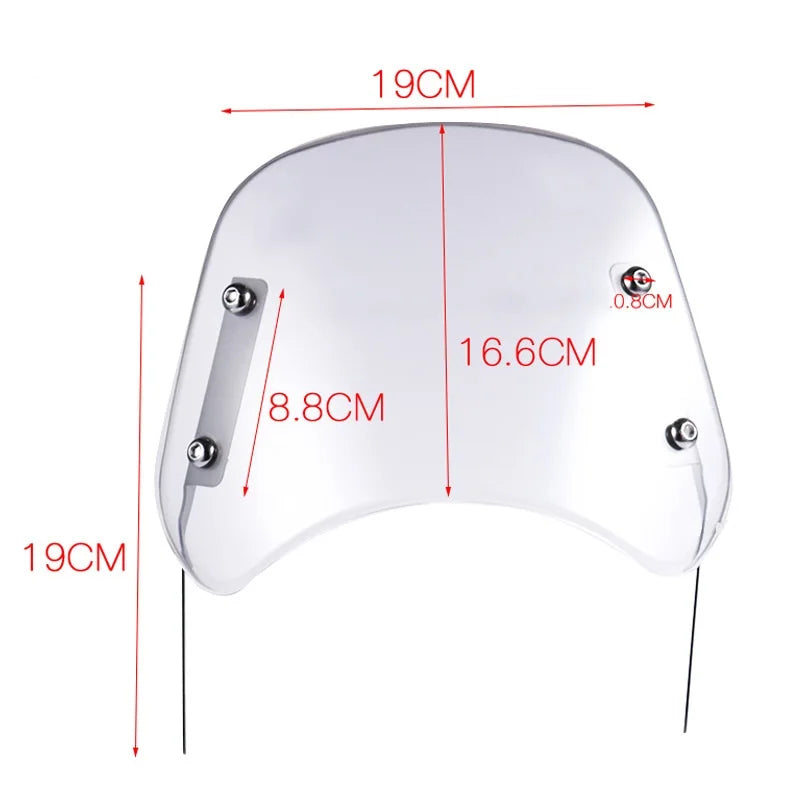 Motorcycle Windshield Harley Honda Yamaha Kawasaki Suzuki Universal Zpaxo