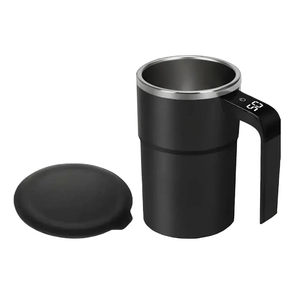 Self Stirring Mug Automatic Mixing Coffee Cup Heat Resistant Zpaxo Black 380ml