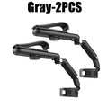 1 2 Universal Car Sun Visor Phone Holder 360 Rotating Multi-angle Zpaxo Gray-2PCS