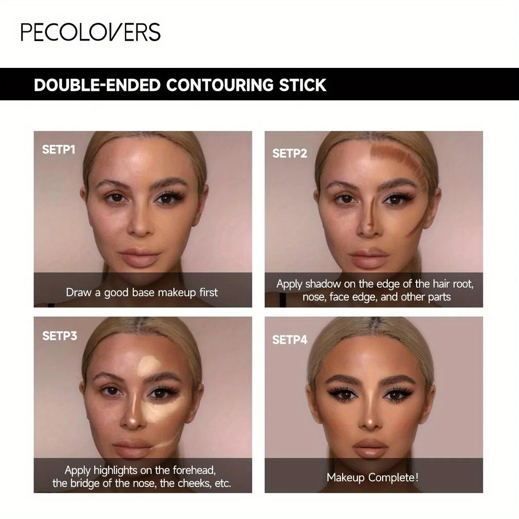 Contouring Stick Double-headed Concealer Highlighter Zpaxo