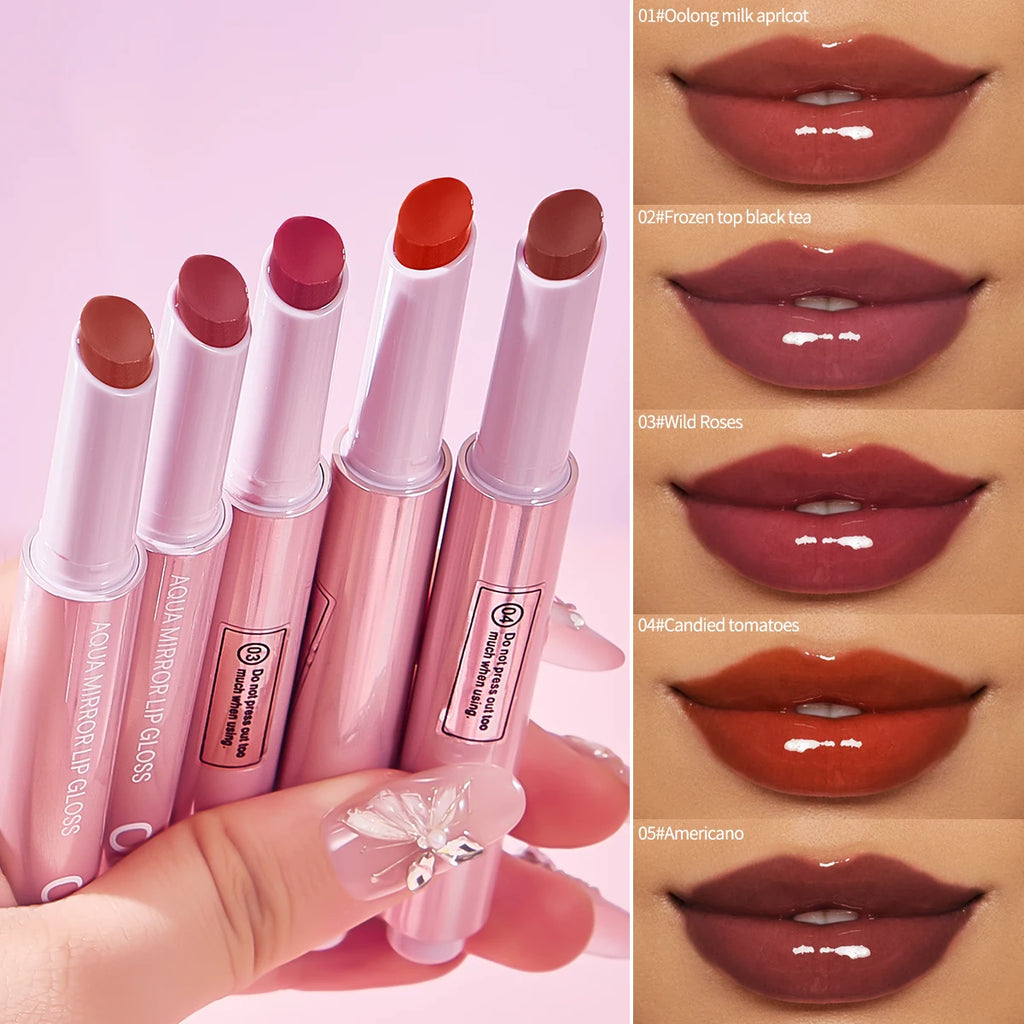 Mirror Lip Gloss Waterproof Moisturizing Lightweight Non Greasy Zpaxo