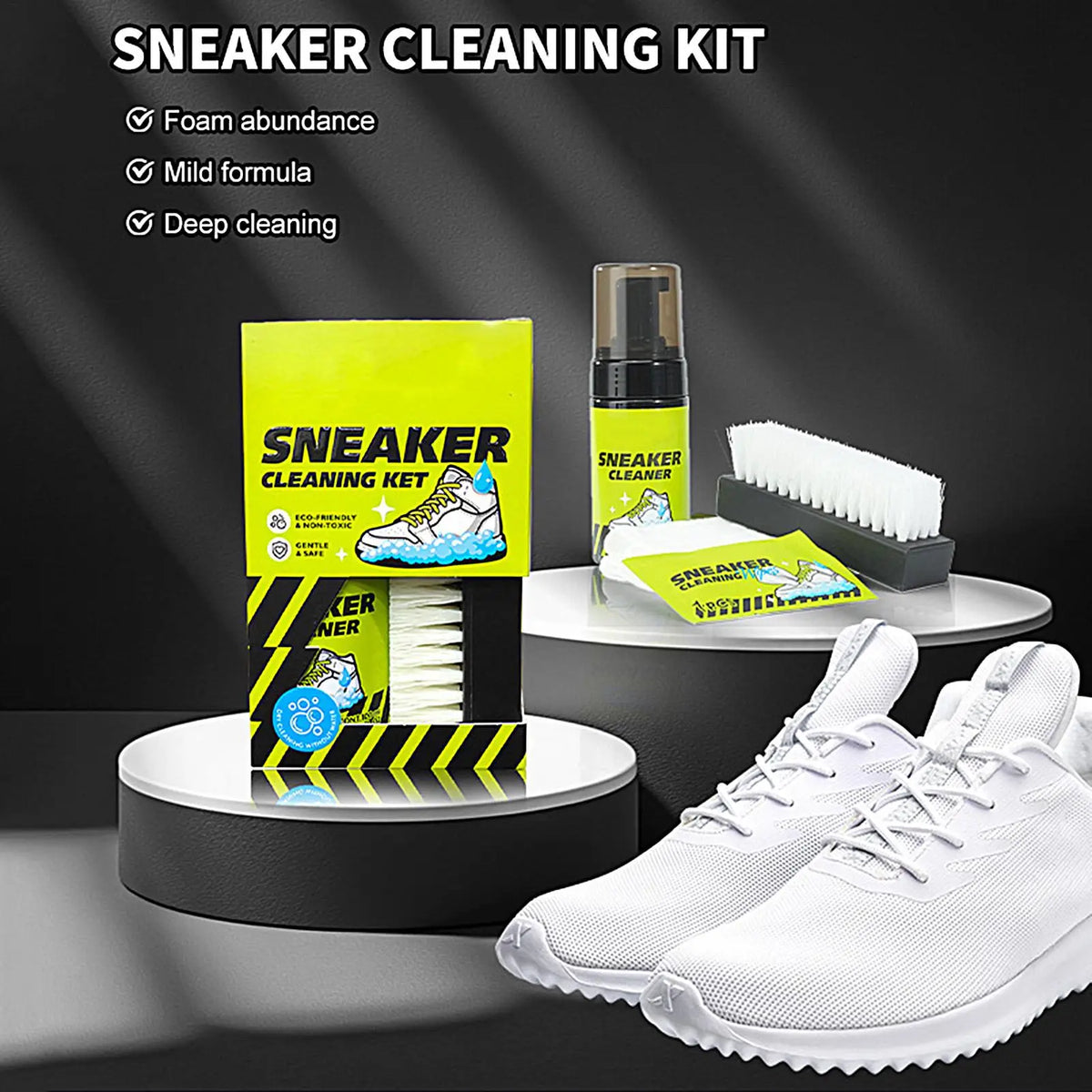 Shoe Cleaning Foam Waterless Cleaner White Sneaker Care Basketball Zpaxo