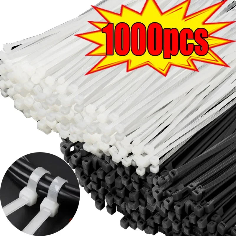 Plastic Clamping Collar Cable Tie Clamping Scratch Cable Attache Cable Velcro Self Locking Nylon Cables Ties Fastening Zpaxo