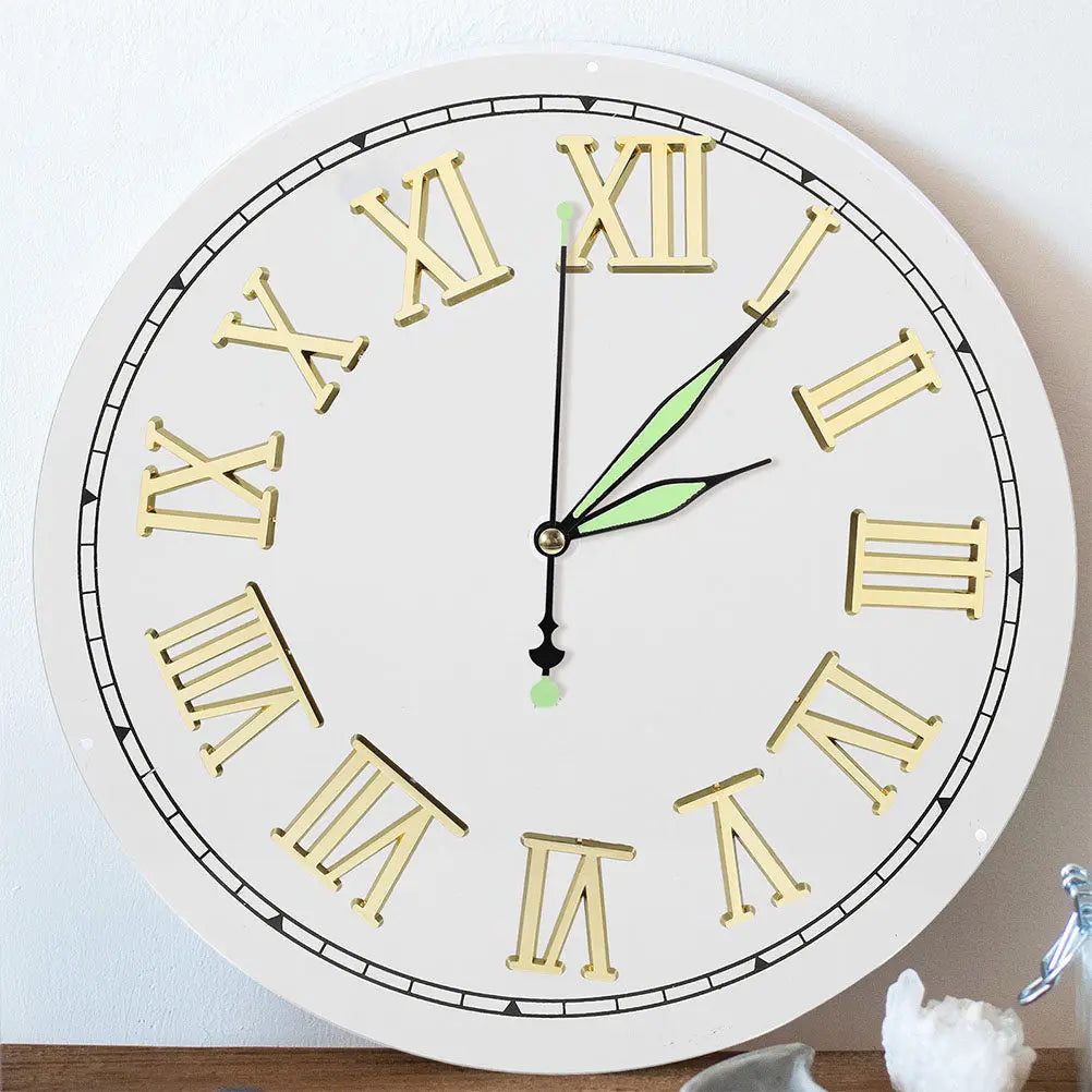 2Sets Premium Electroplated Clock Numbers Roman Numeral Making DIY Zpaxo