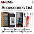 Rechargeable 6000 Counts Multitester ANENG 615 Test Tools Digital Zpaxo 615 Black