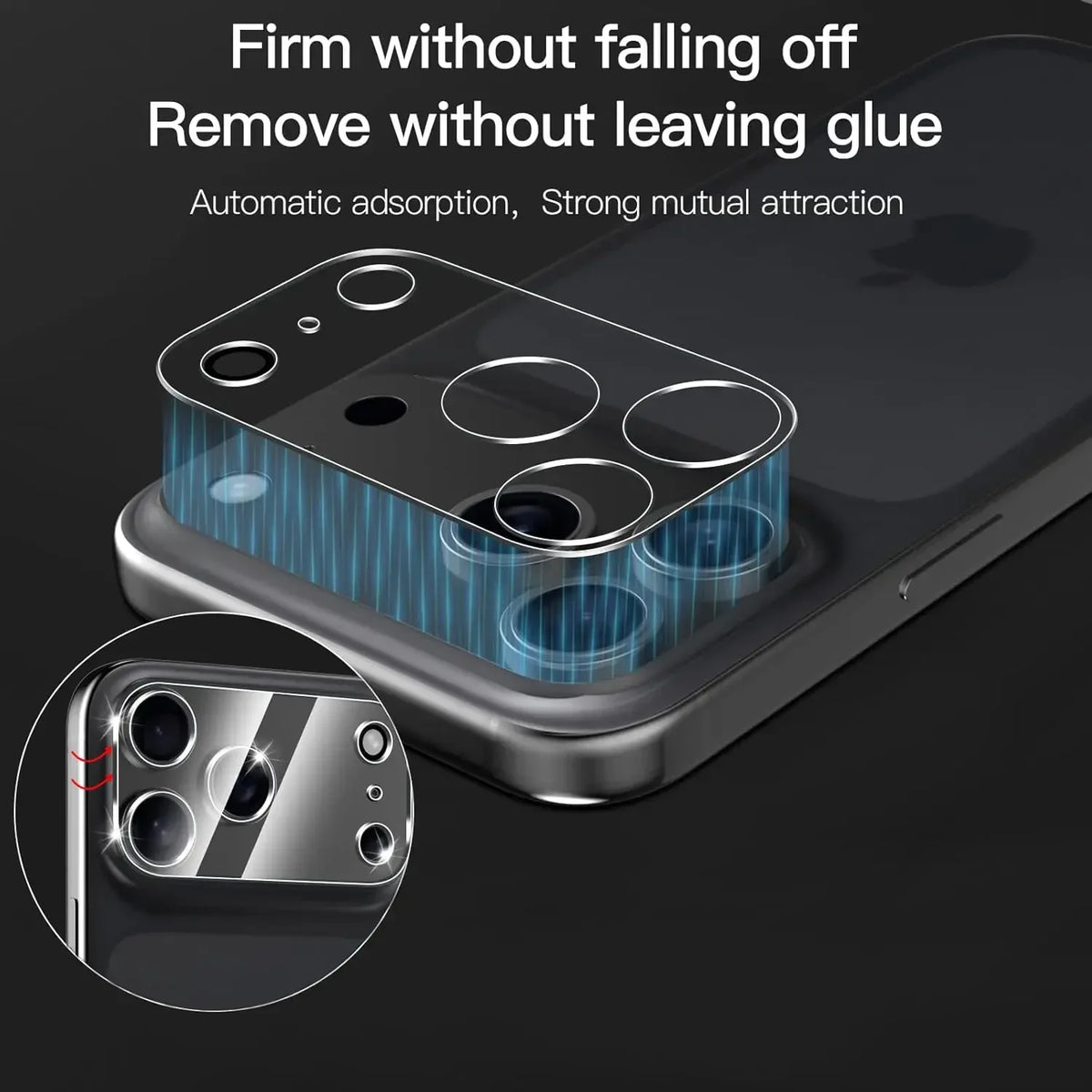 3D Camera Lens Back Glass Protector Apple Iphone 17 Max Tempered Zpaxo