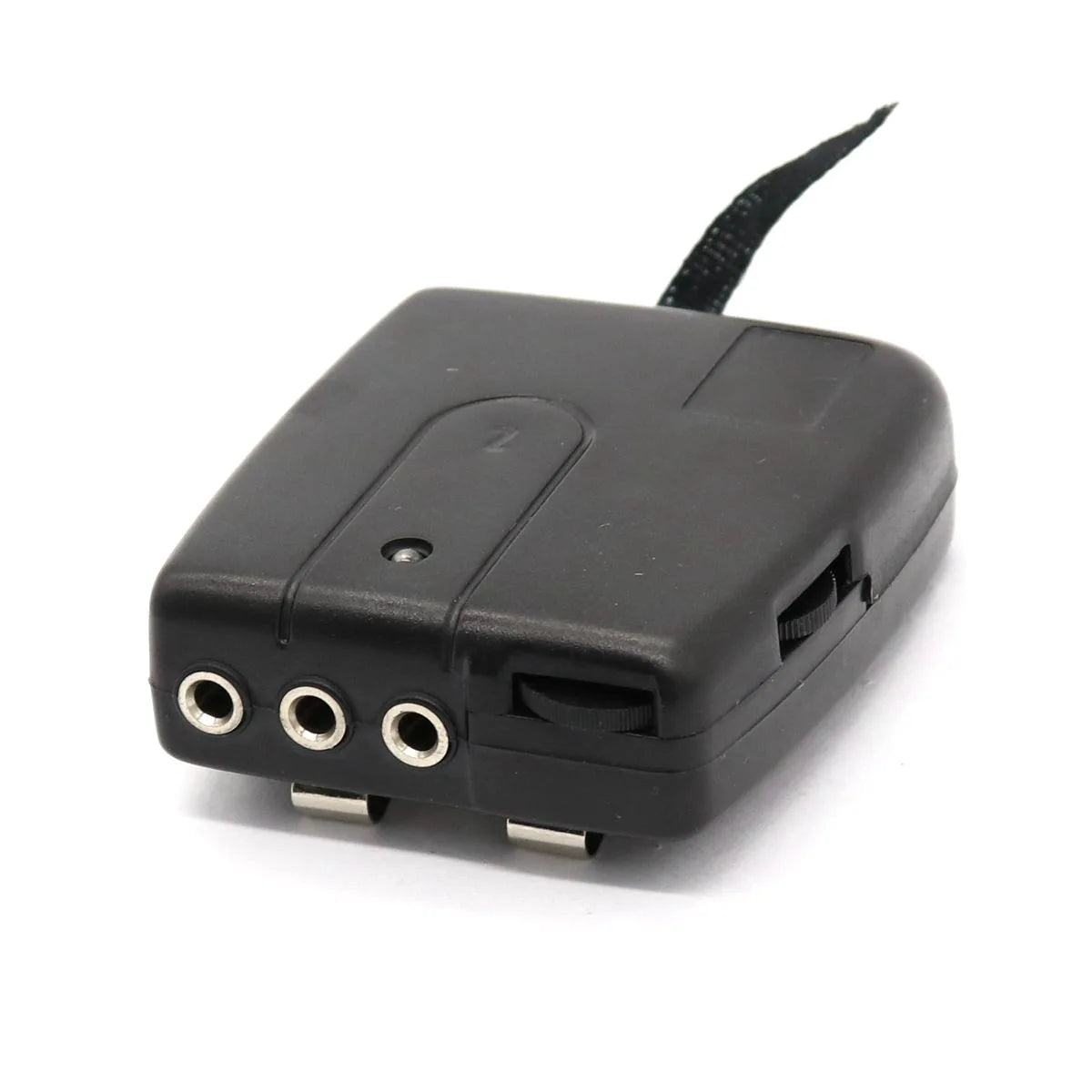 Black Plastic Motorcycle Intercom Host Headphones Helmet Wired Walkie Zpaxo