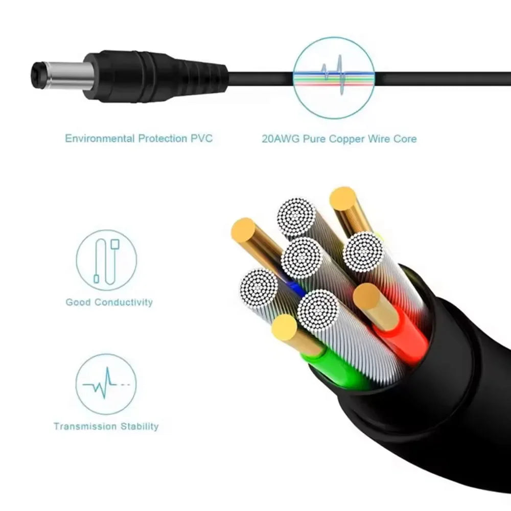SOECOPO 2 Meter DC Cable Power Extension Cord Solar Panels Multiple Zpaxo