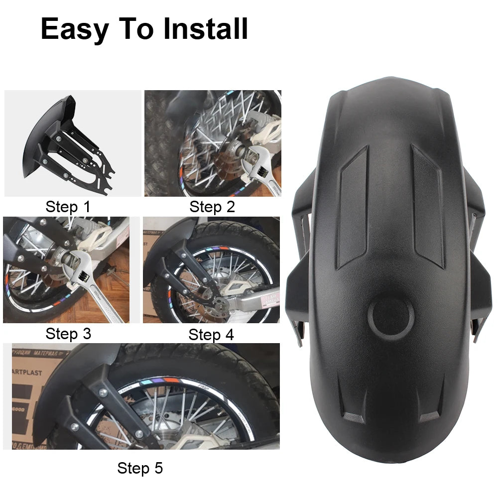 Splash Guard Universal Motor Accessories Motorcycle Rear Wheel Fender Zpaxo