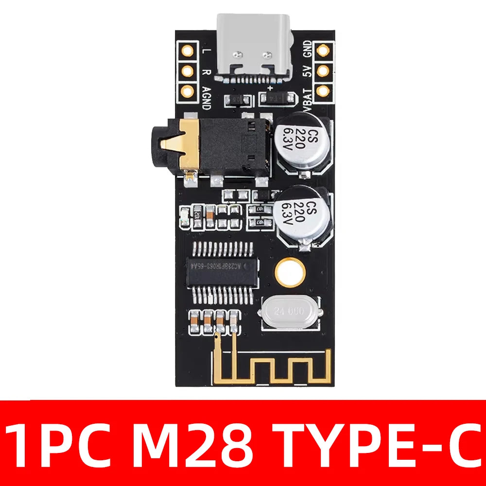 Type-c Wireless Bluetooth MP3 Audio Receiver Board Module BLT 4 2 Zpaxo 1PCS M28 type-c