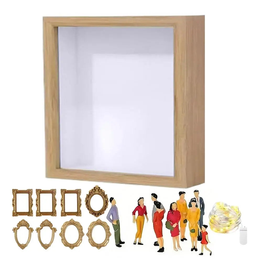 Shadow Box Display Case Picture Frame Memory Museum Silhouette Zpaxo C
