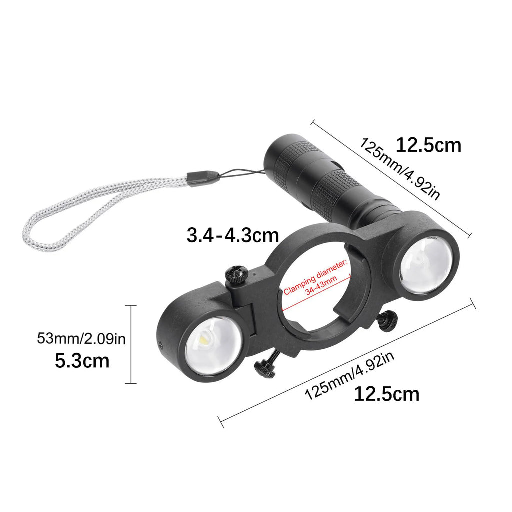 Spray Gun Light Airbrush Paint Fill Universal Adjustable Lighting Zpaxo