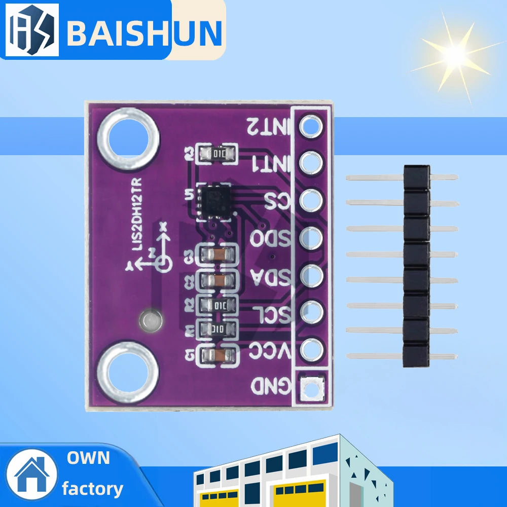 LIS2DH12TR Triaxial Accelerometer Module, ADXL345 Alternative Sensor Board Zpaxo Default Title