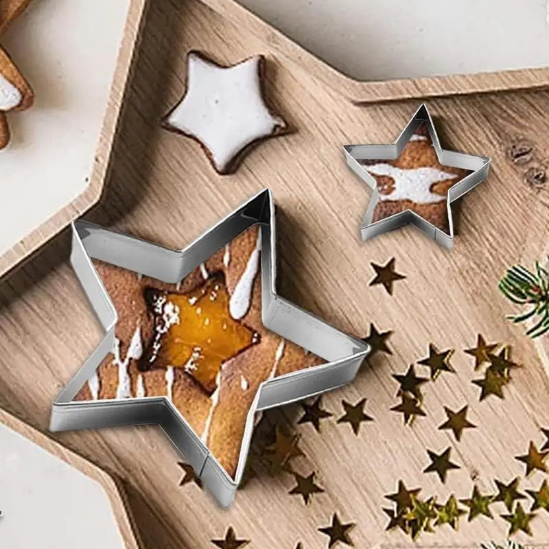 Small Star Cookie Cutter Stainless Steel Pastry Molds Shaped Biscuits Zpaxo
