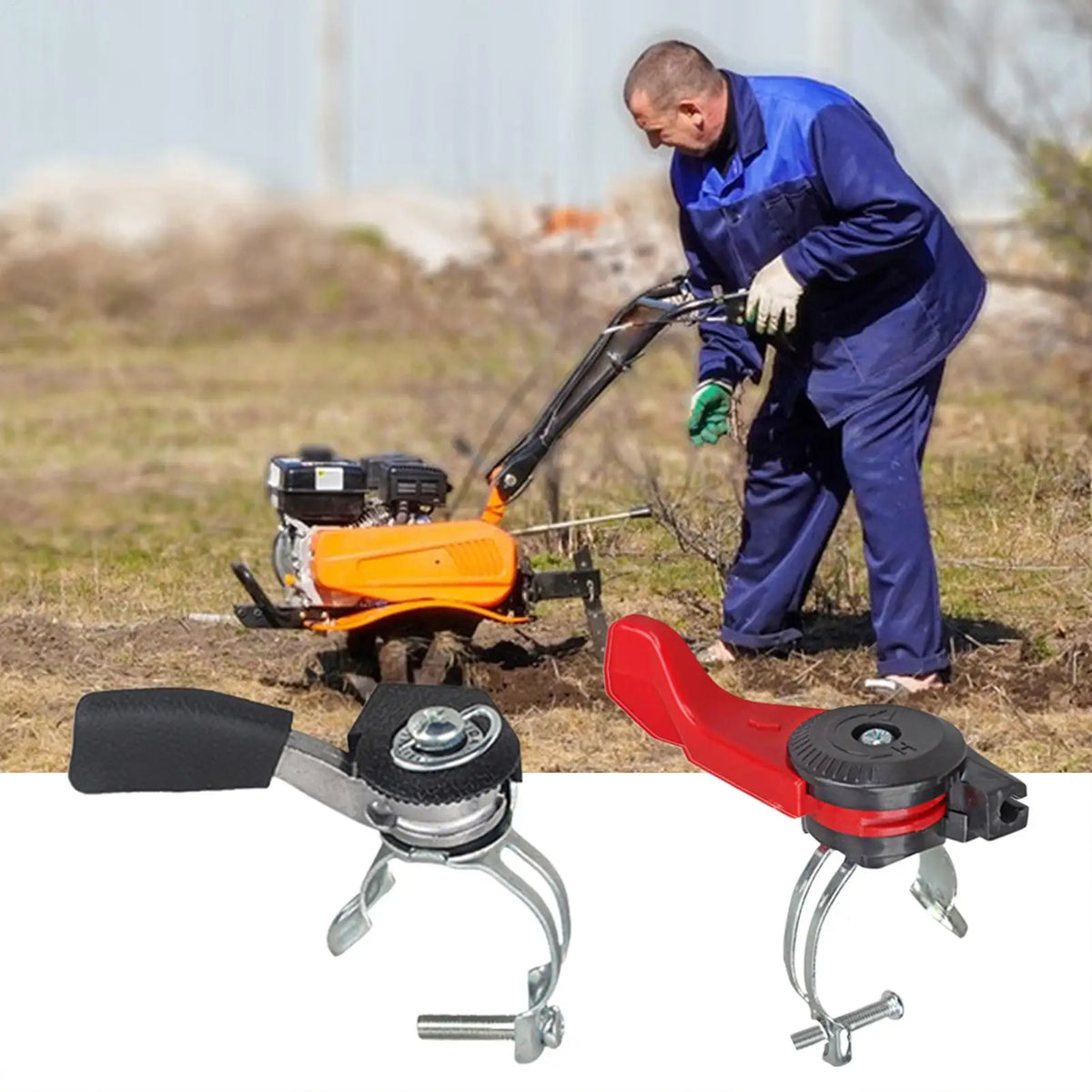 Tiller Throttle Control Lawn Mower Handlebar Thumb Lever Accelerator Zpaxo